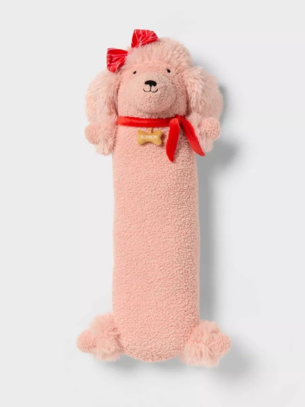 NWT! Target Pillowfort Pink Poodle Plush Bow & Bone Weighted Plush
